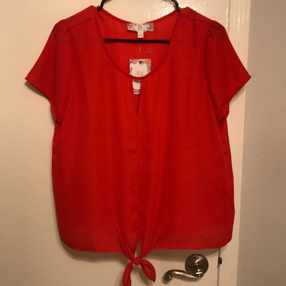 Orange blouse